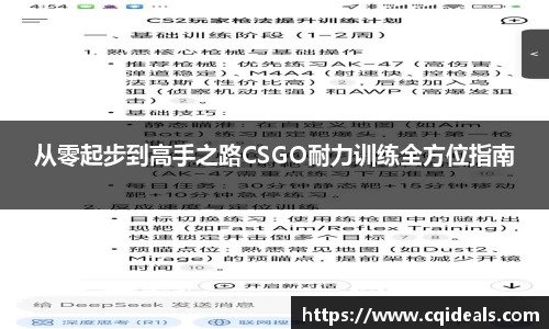 从零起步到高手之路CSGO耐力训练全方位指南