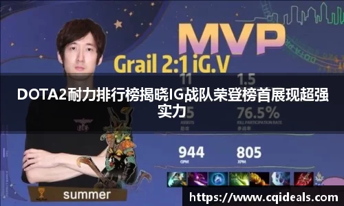 DOTA2耐力排行榜揭晓IG战队荣登榜首展现超强实力